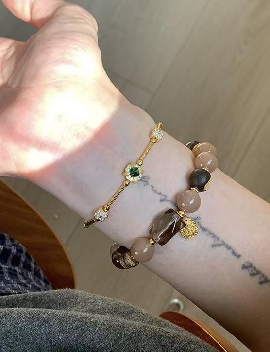 The Vintage Emerald Floral Bracelet