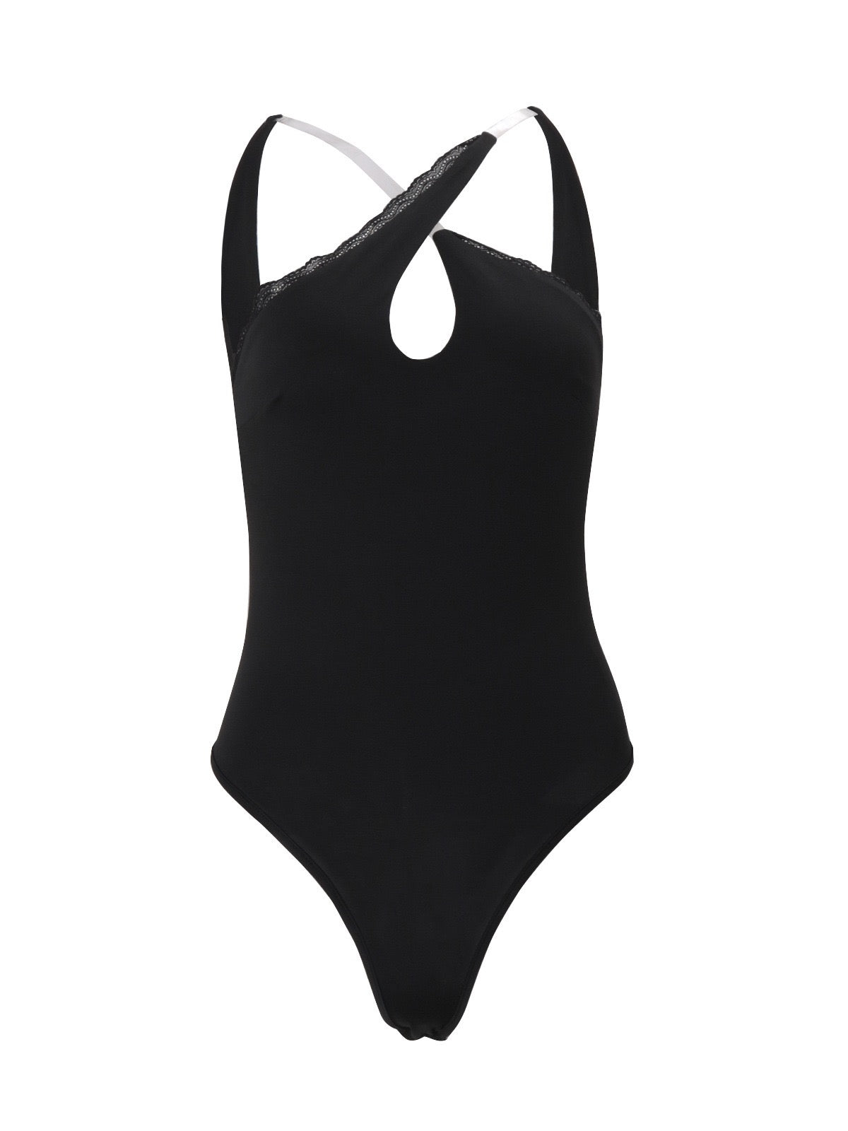 Noir Muse Asymmetric Bodysuit
