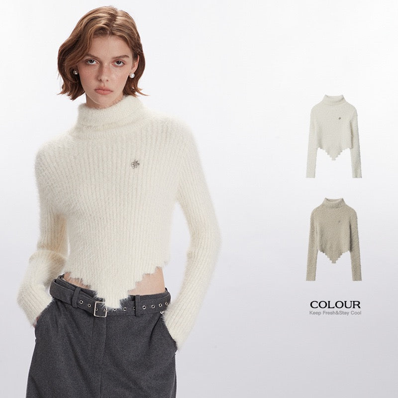 Snow Muse Fuzzy Knit Sweater