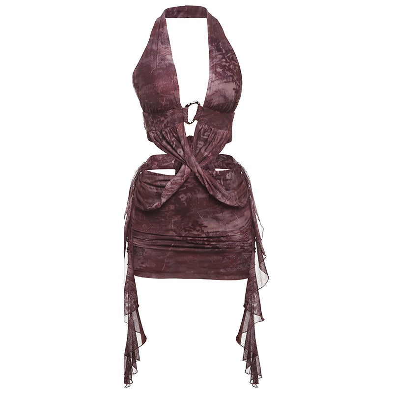 Ember Muse Halter Mini Dress