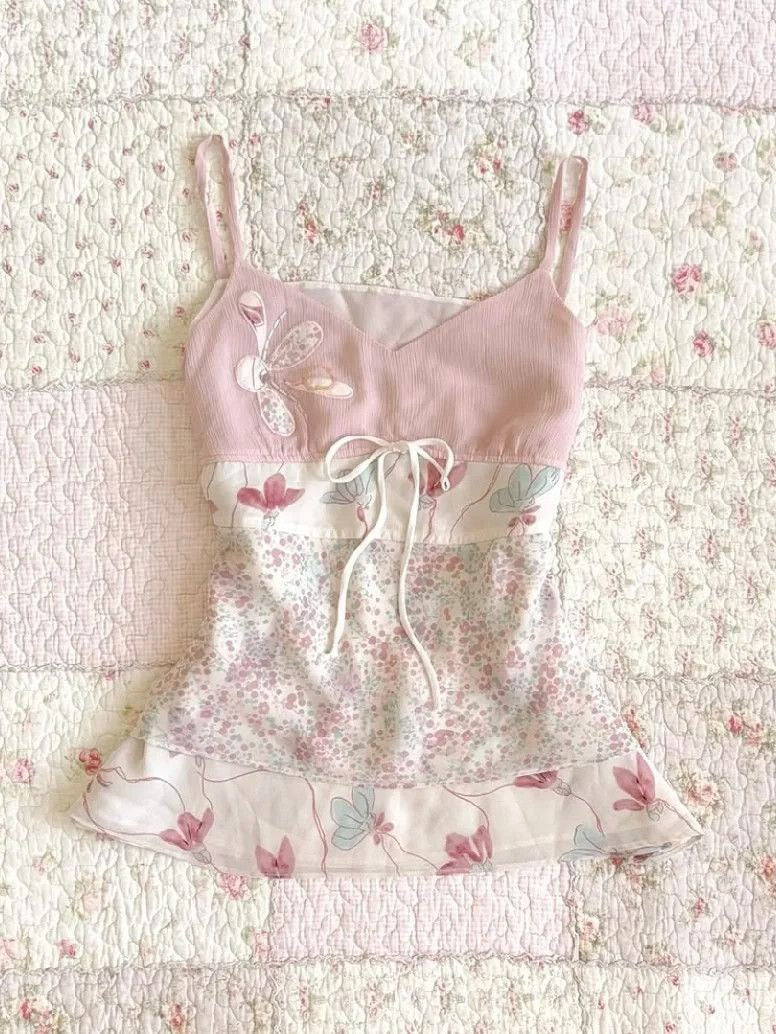 Butterfly Garden Babydoll Cami