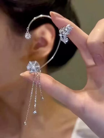 Swirling Tassel Ear Hanging