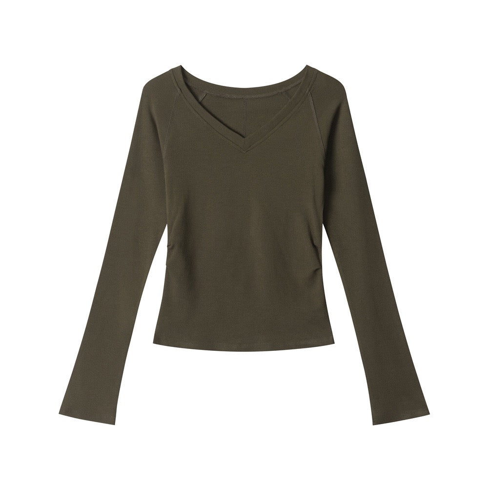 Archive Essential V-Neck Long Sleeve Top