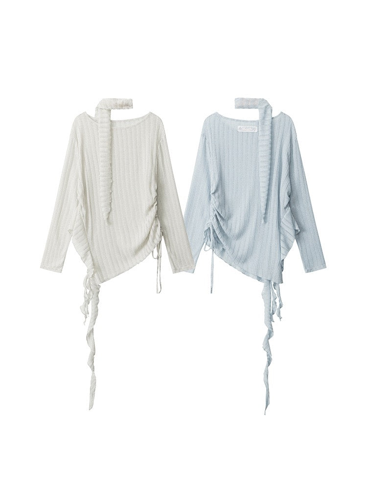 Archive Drape Scarf Knit Top