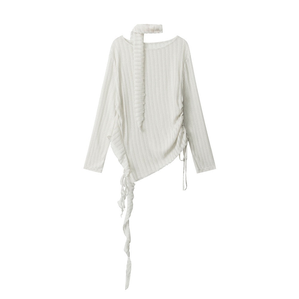 Archive Drape Scarf Knit Top
