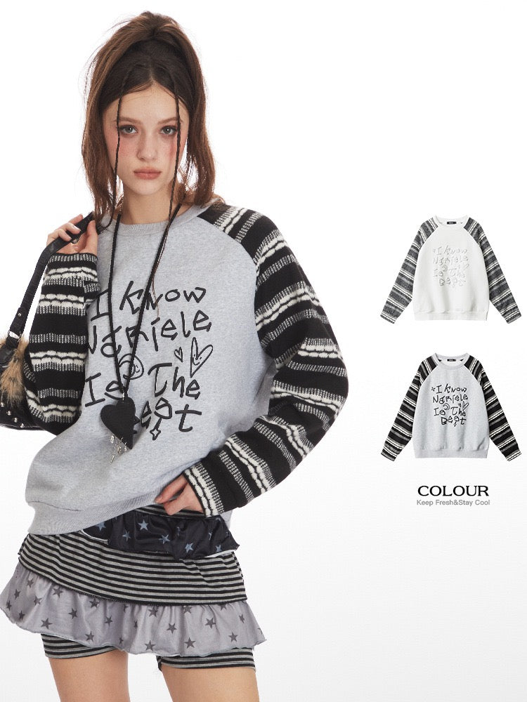 Lost Signal Patchwork Sweatshirt