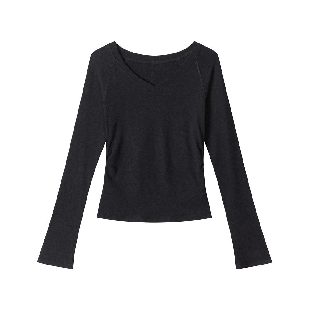 Archive Essential V-Neck Long Sleeve Top