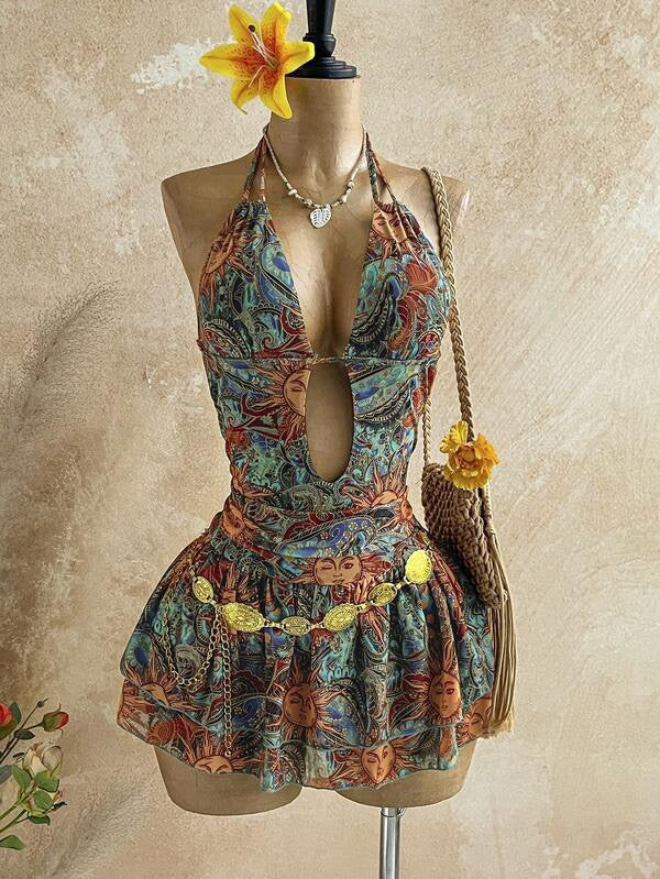 Solstice Boho Halter Romper