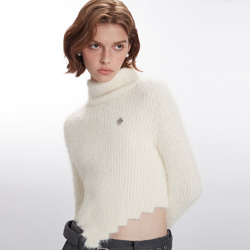 Snow Muse Fuzzy Knit Sweater