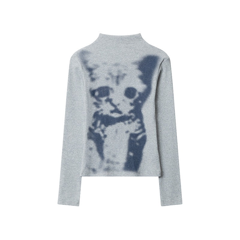 Pixel Cat Long Sleeve Top