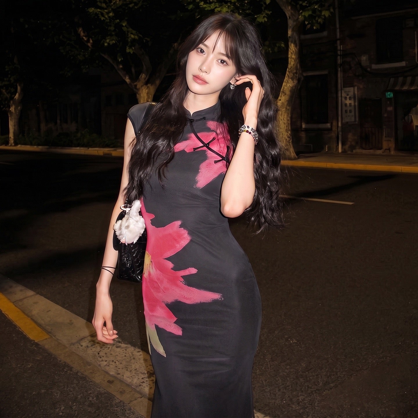 Camellia Bloom Maxi Dress