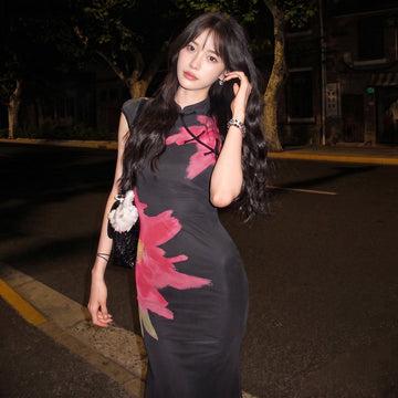 Camellia Bloom Maxi Dress