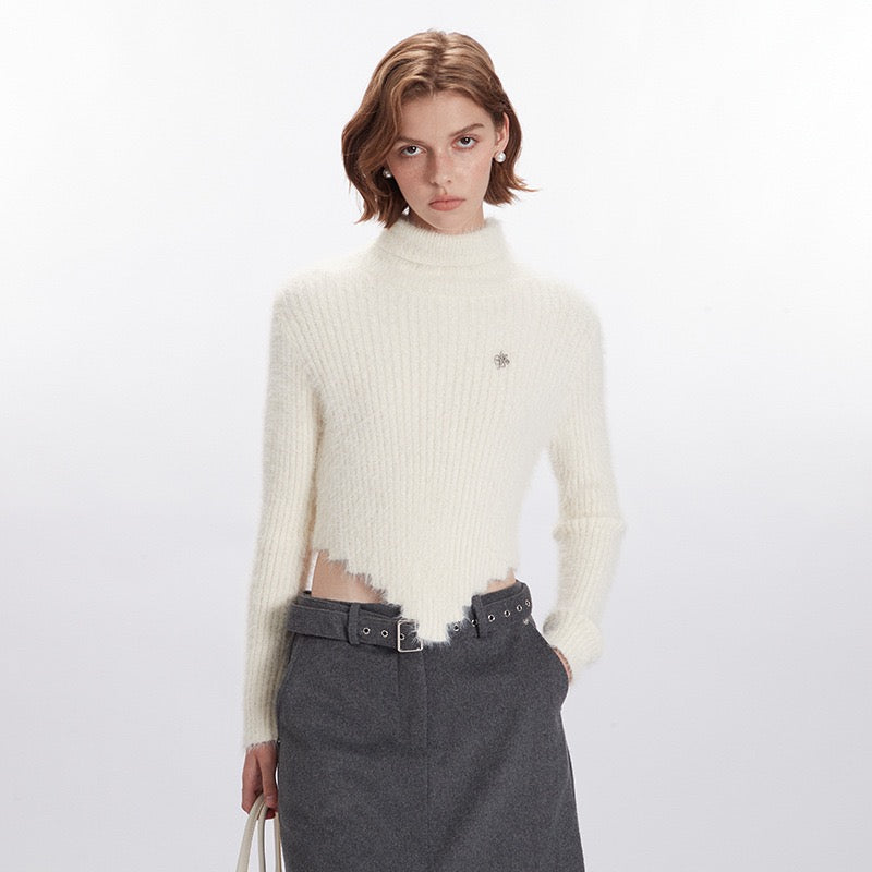 Snow Muse Fuzzy Knit Sweater