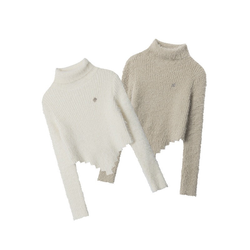 Snow Muse Fuzzy Knit Sweater