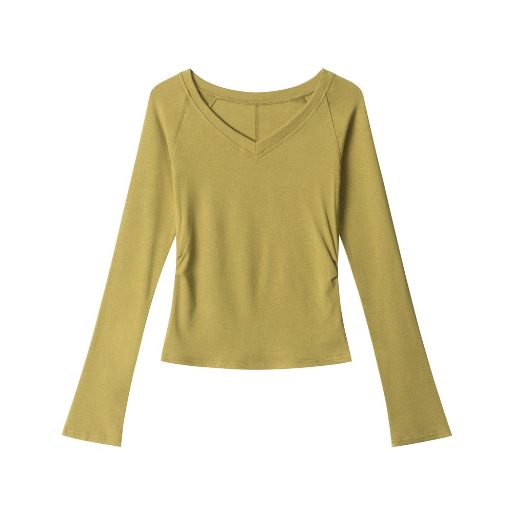 Archive Essential V-Neck Long Sleeve Top