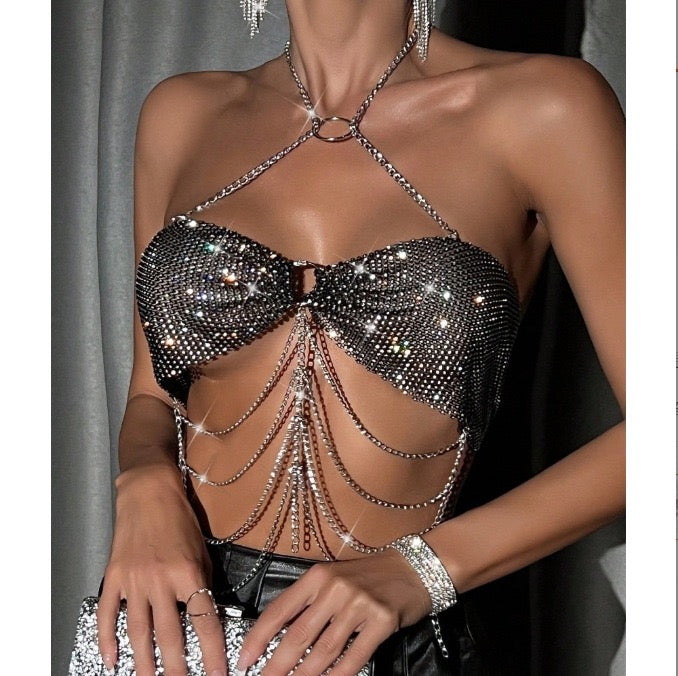 Crystal Cascade Chain Top