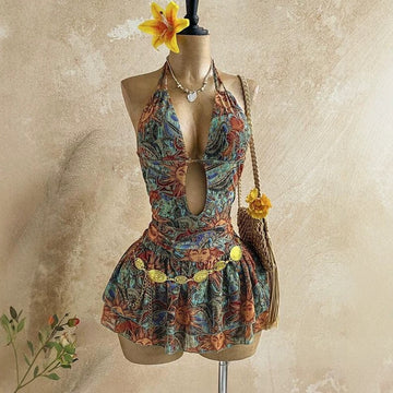 Solstice Boho Halter Romper