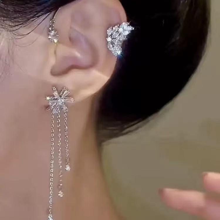 Swirling Tassel Ear Hanging