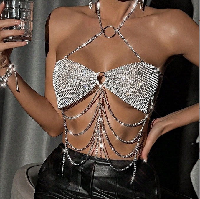 Crystal Cascade Chain Top