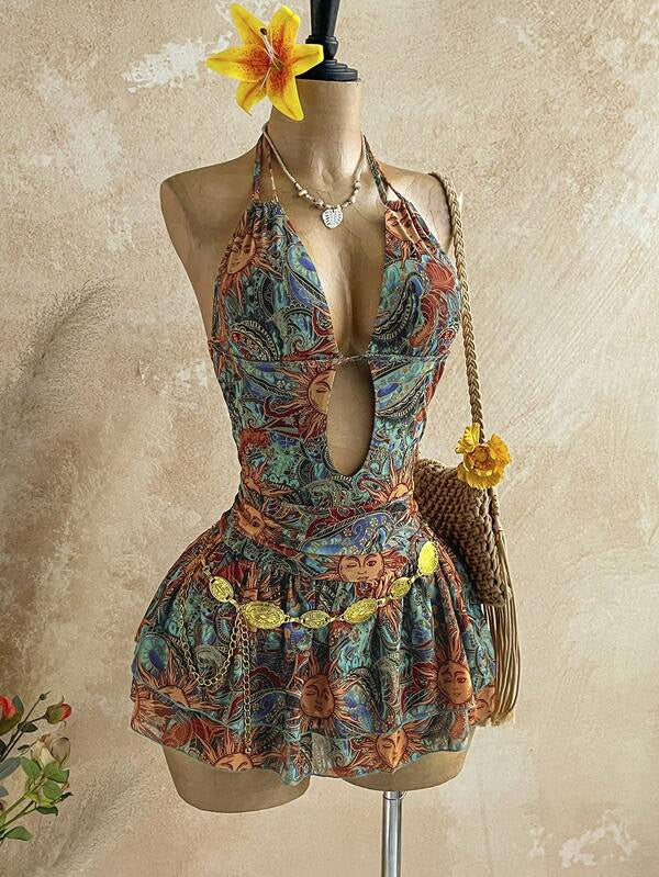 Solstice Boho Halter Romper