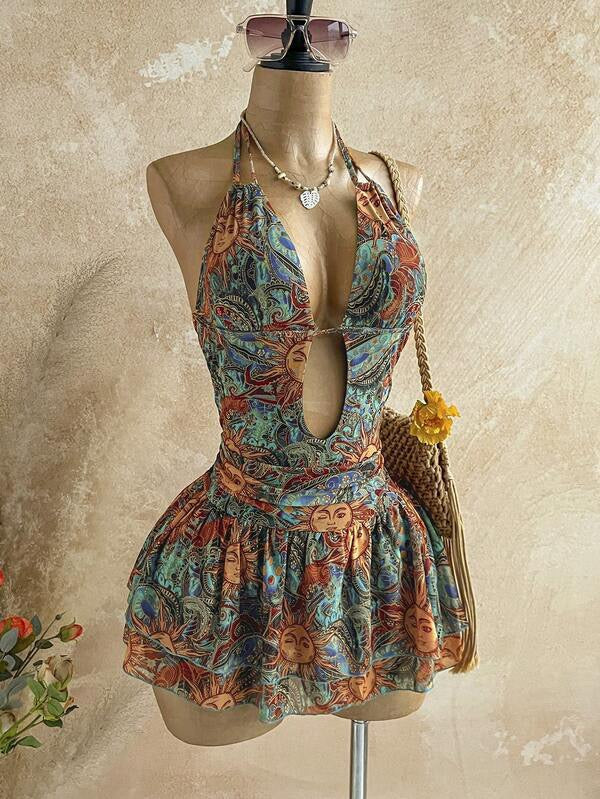 Solstice Boho Halter Romper
